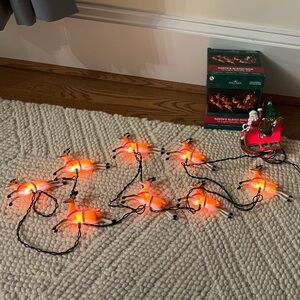 Kurt Adler Santa’s Sleigh Ride String Lights